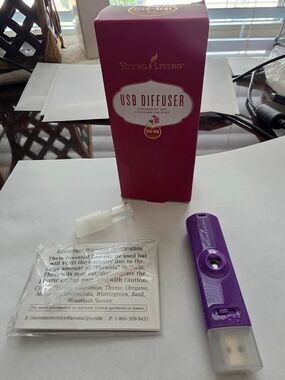 New Open Box Young Living USB Diffuser - Purple